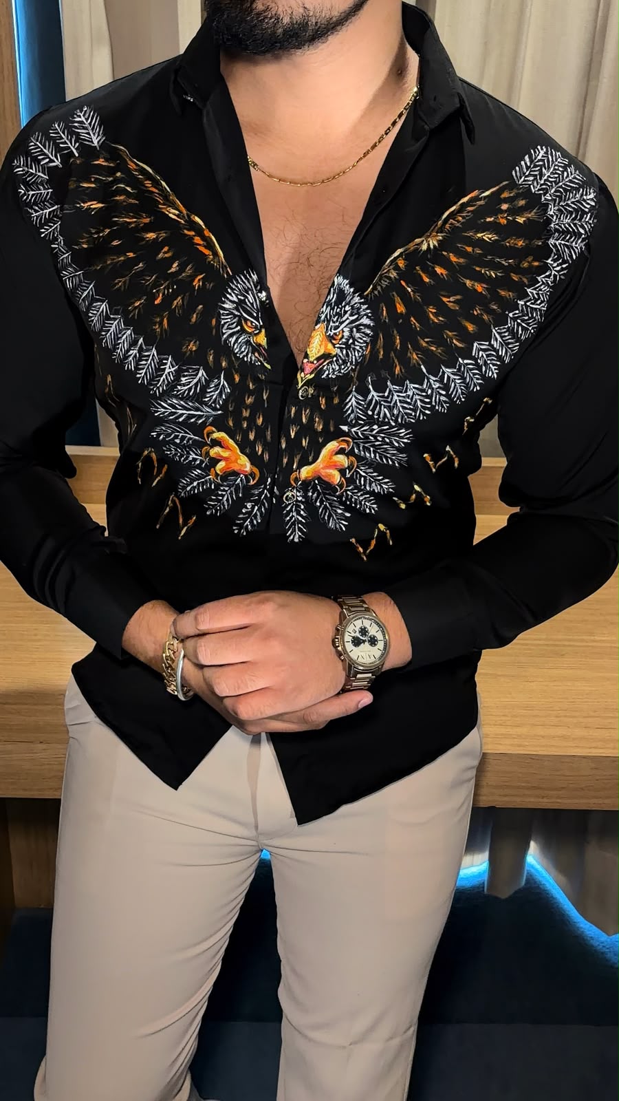 Eagle Hand Painted Birthday Xclusive Shirt - Under Attack