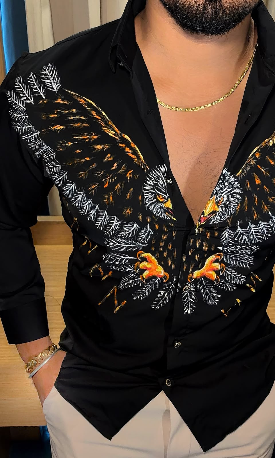 Eagle Hand Painted Birthday Xclusive Shirt - Under Attack
