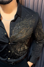 Eagle Jacquard Shirt - BLACK - Under Attack