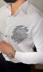 Eagle Japanese Lycra Shirt - White - Under Attack