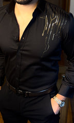 Electrify Wrinkle Free Lycra Shirt - Black - Under Attack
