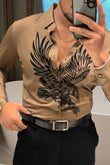 Falcon Legacy Jacquard Shirt - CAMEL - Under Attack