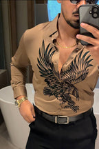 Falcon Legacy Jacquard Shirt - CAMEL - Under Attack