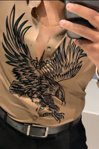 Falcon Legacy Jacquard Shirt - CAMEL - Under Attack