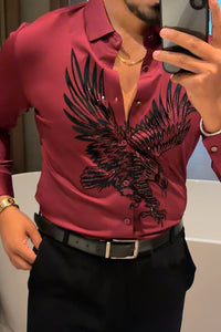 Falcon Legacy Jacquard Shirt - WINE