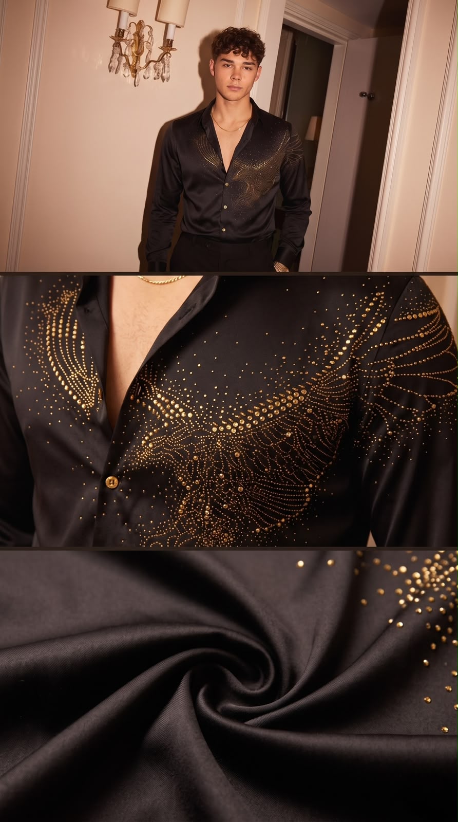 Falcon Royal Stitchless Jacquard Shirt - Black - Under Attack