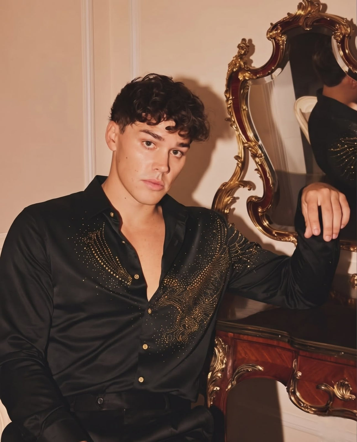 Falcon Royal Stitchless Jacquard Shirt - Black - Under Attack
