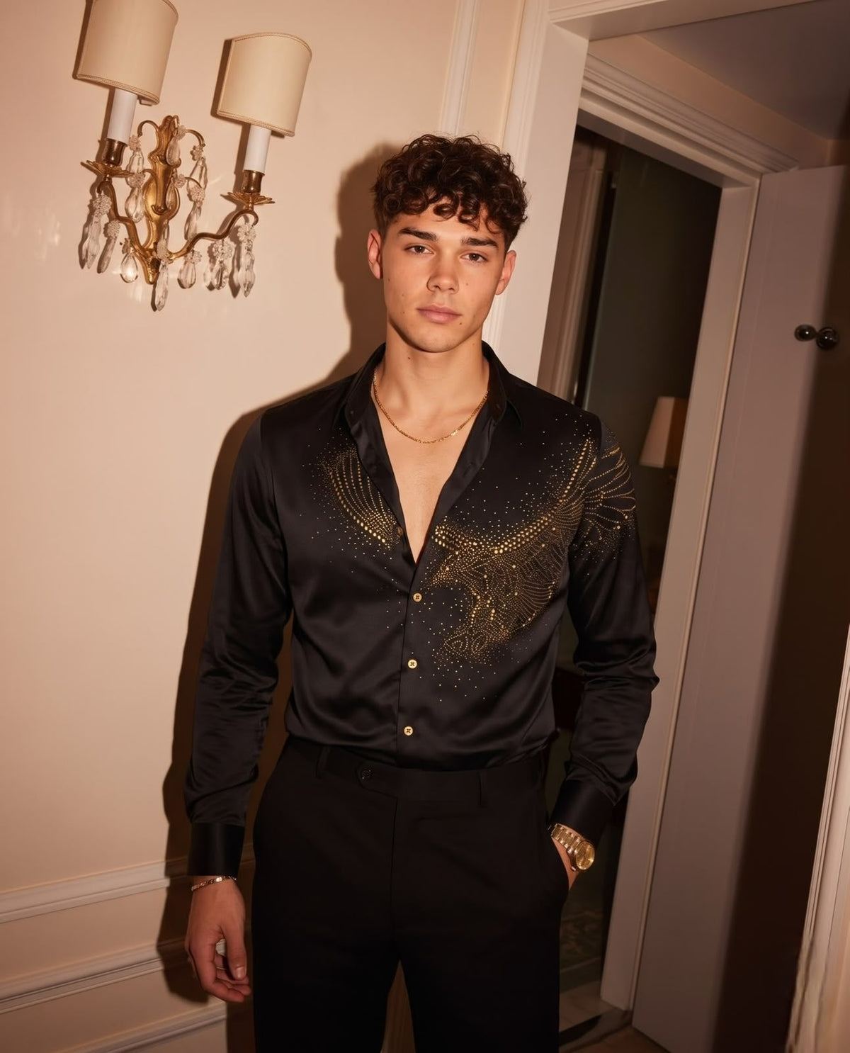 Falcon Royal Stitchless Jacquard Shirt - Black - Under Attack