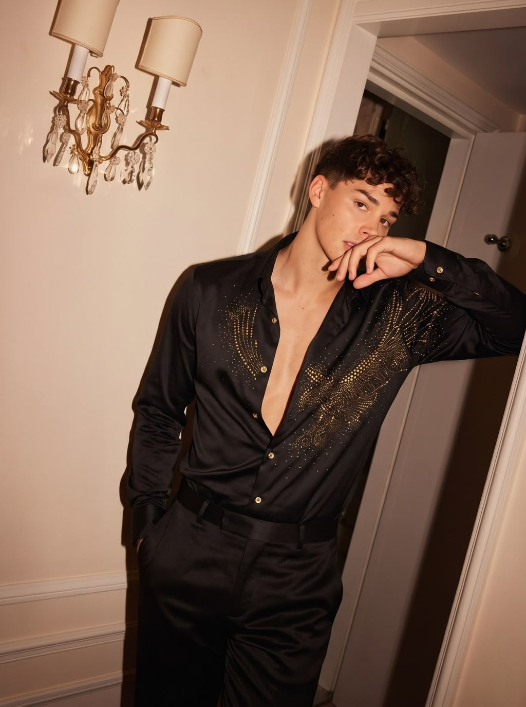 Falcon Royal Stitchless Jacquard Shirt - Black - Under Attack