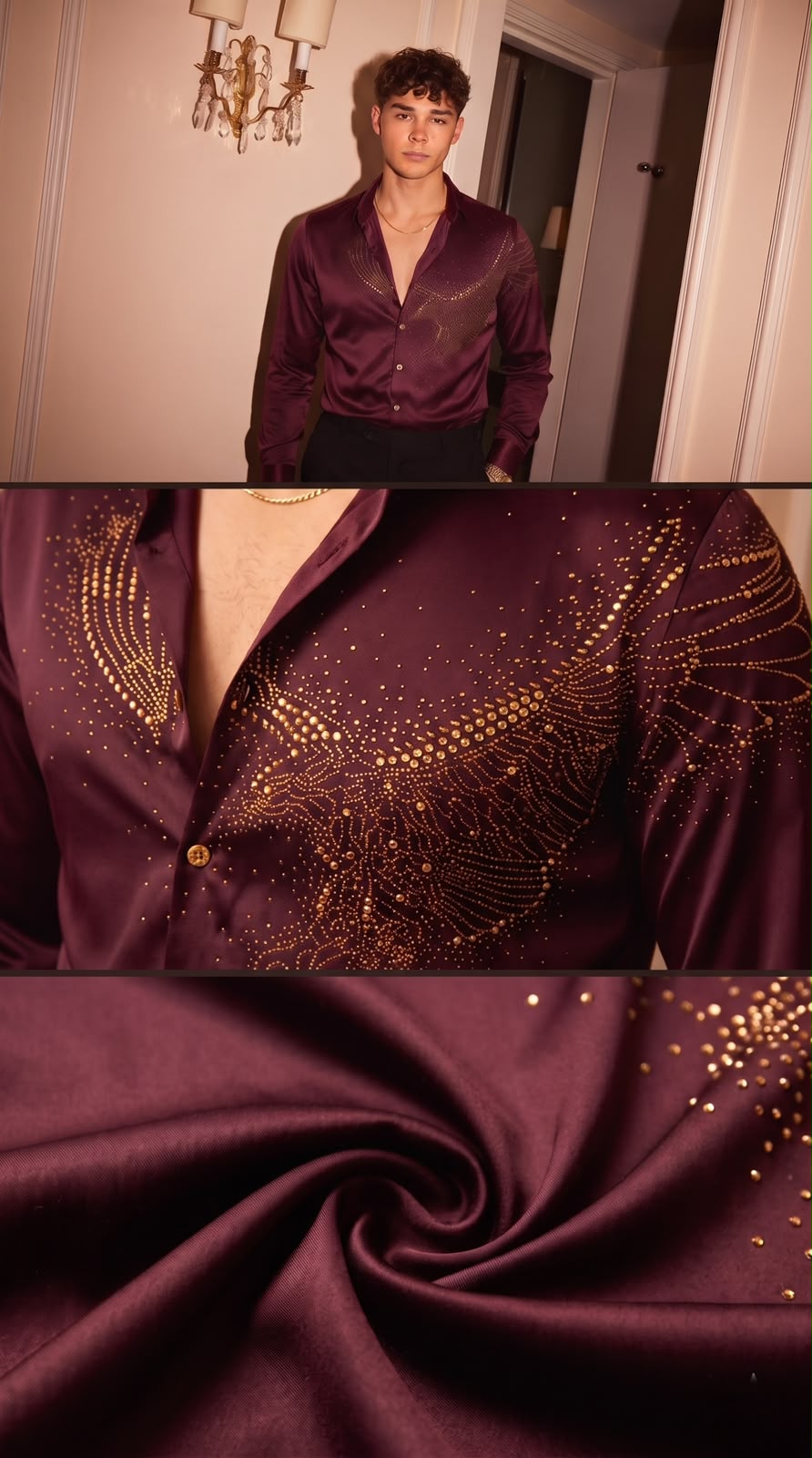 Falcon Royal Stitchless Jacquard Shirt - Wine - Under Attack