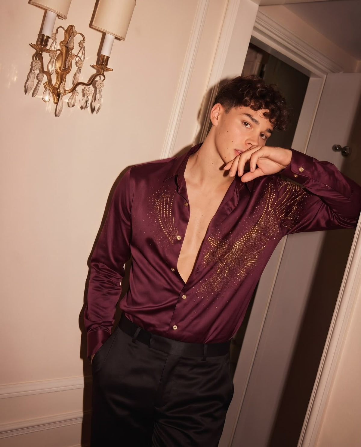 Falcon Royal Stitchless Jacquard Shirt - Wine - Under Attack