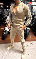 GG embossed velvet tracksuit - fawn - Under Attack