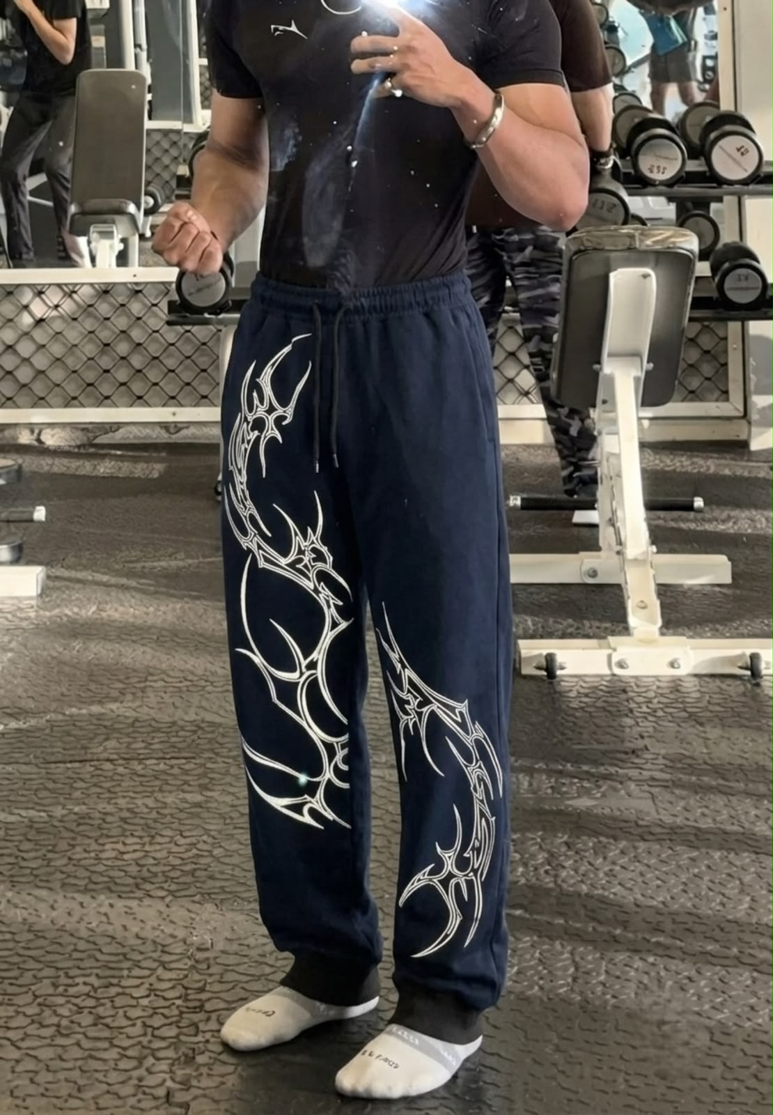 Graphic Relaxed Sweatpants - Under Attack
