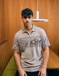 Graphite Art Polo Tshirt - Beige - Under Attack