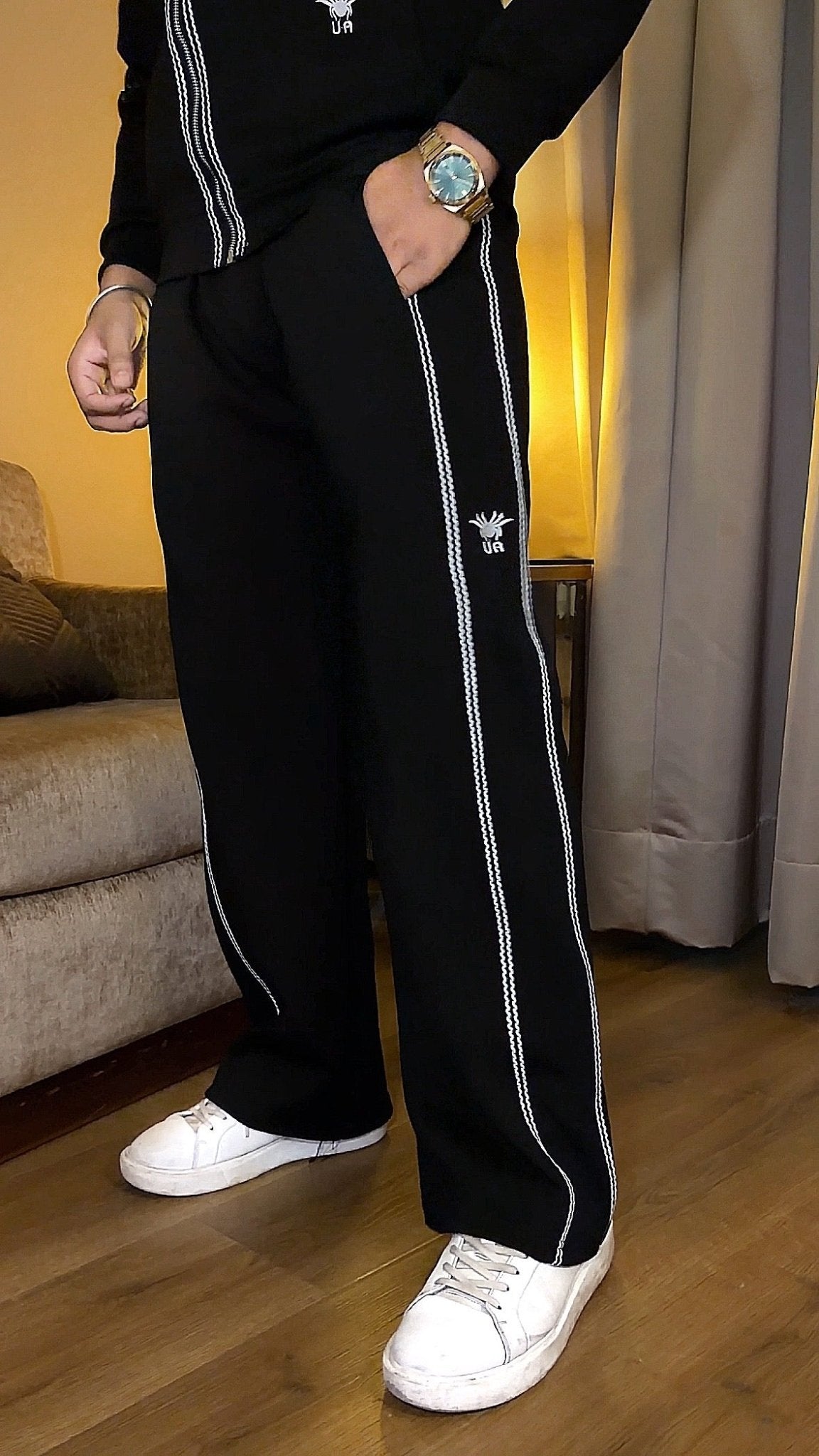Havoc Embroidery Premium Tracksuit - Black - Under Attack