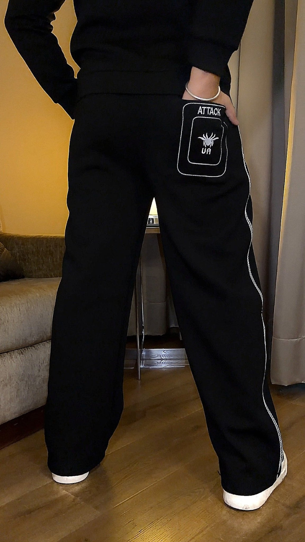 Havoc Embroidery Premium Tracksuit - Black - Under Attack