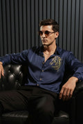 Horse Japanese Lycra Shirt - NAVY - Under Attack