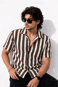 Imperial Horizon Premium Knitted Shirt - White Brown - Under Attack