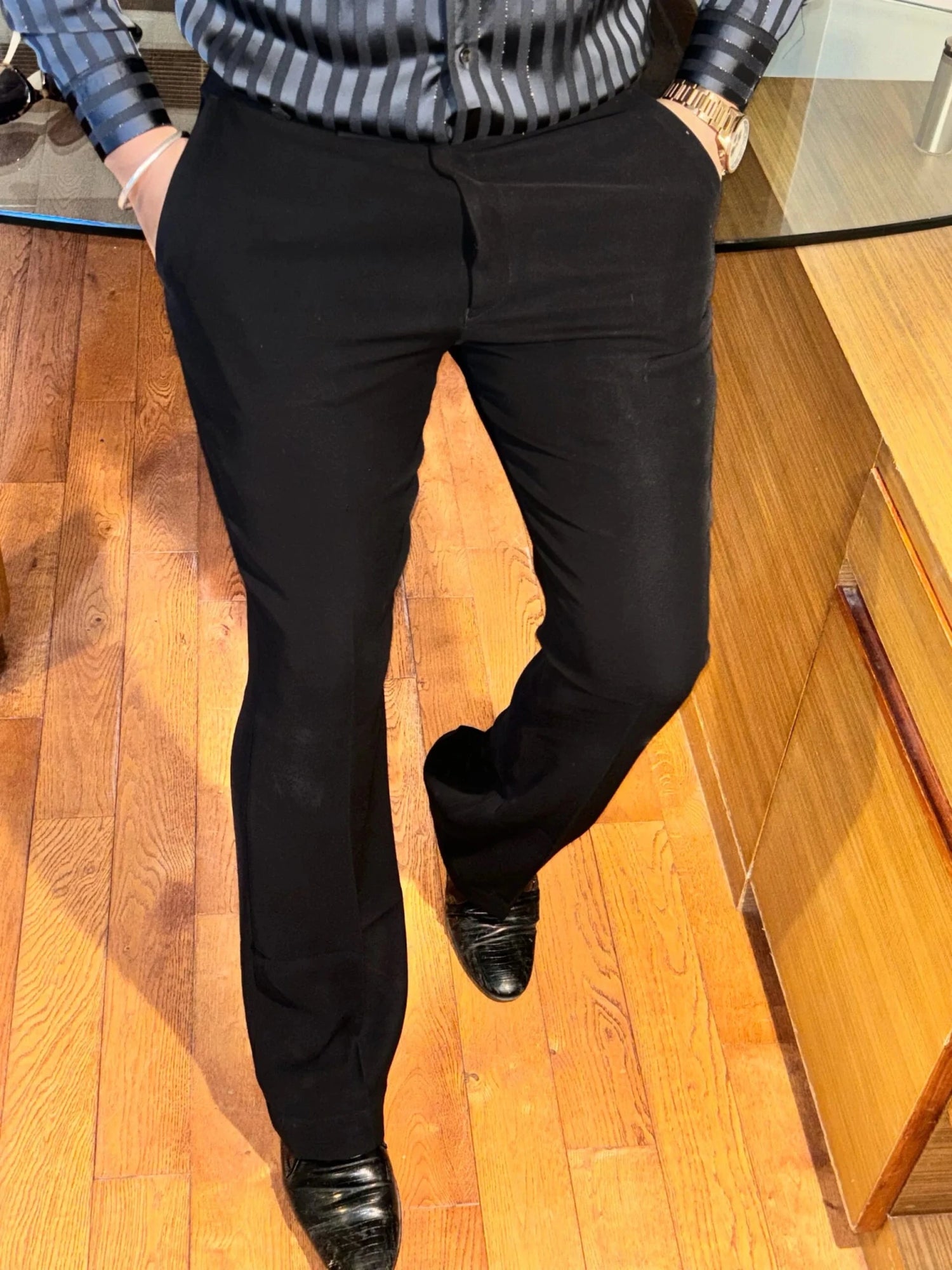 Japanese Bootcut Trouser - Black - Under Attack