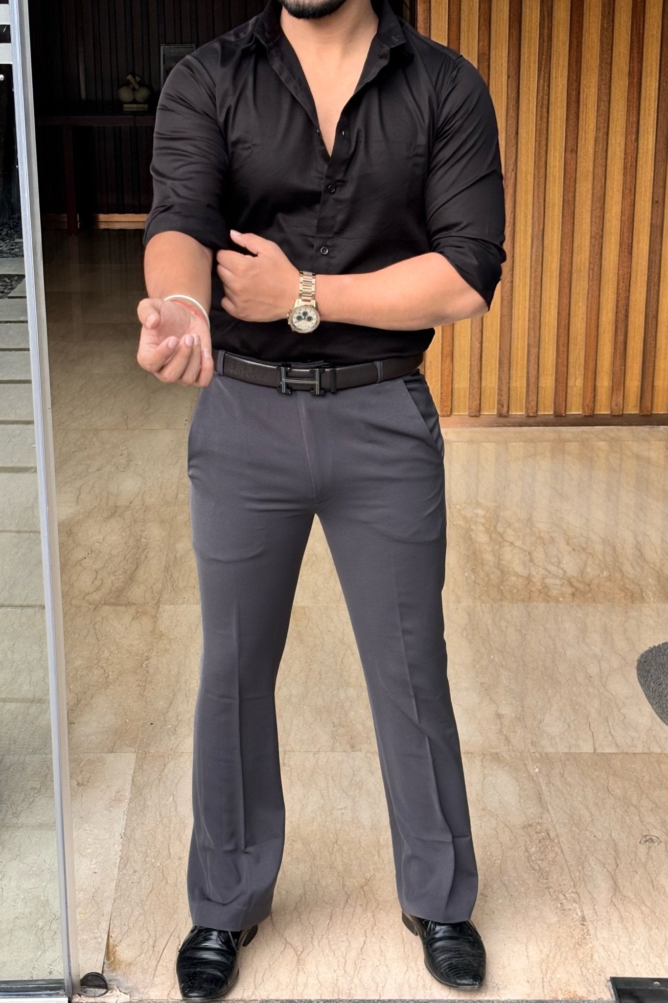 Japanese Bootcut Trouser - Grey - Under Attack