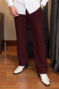 Japanese Bootcut Trouser - Wine - Under Attack