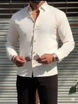 Japanese Premium Solid Shirt - Beige - Under Attack