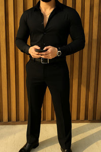 Japanese Premium Solid Shirt - Black
