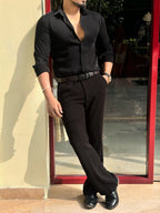 Japanese Premium Solid Shirt - Black - Under Attack