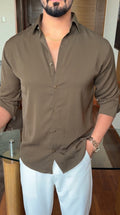 Japanese Premium Solid Shirt - Cement - Under Attack