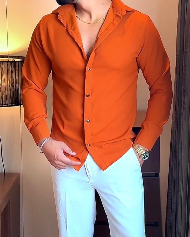 Japanese Premium Solid Shirt - Coral - Under Attack