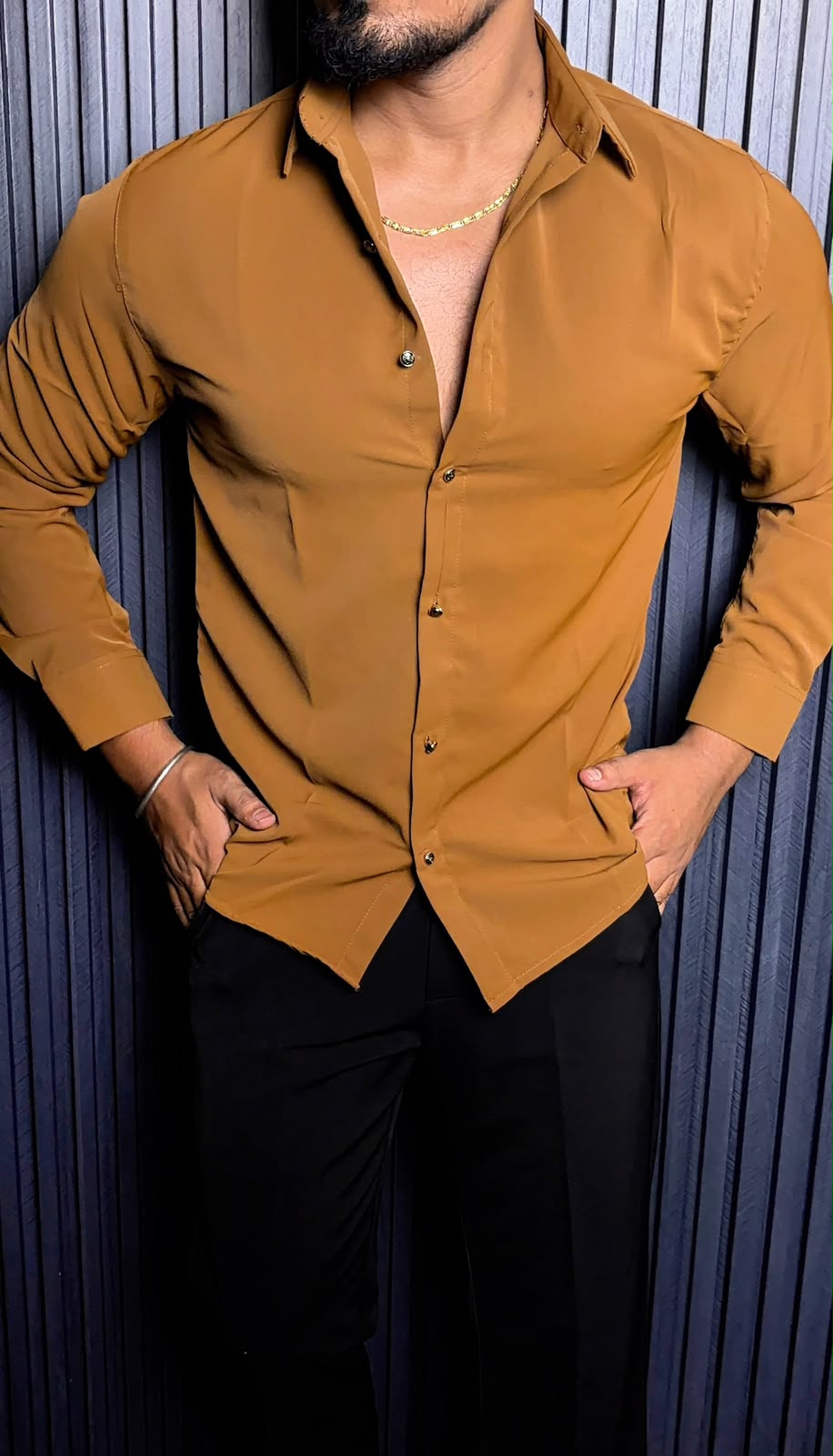 Japanese Premium Solid Shirt - Tan - Under Attack