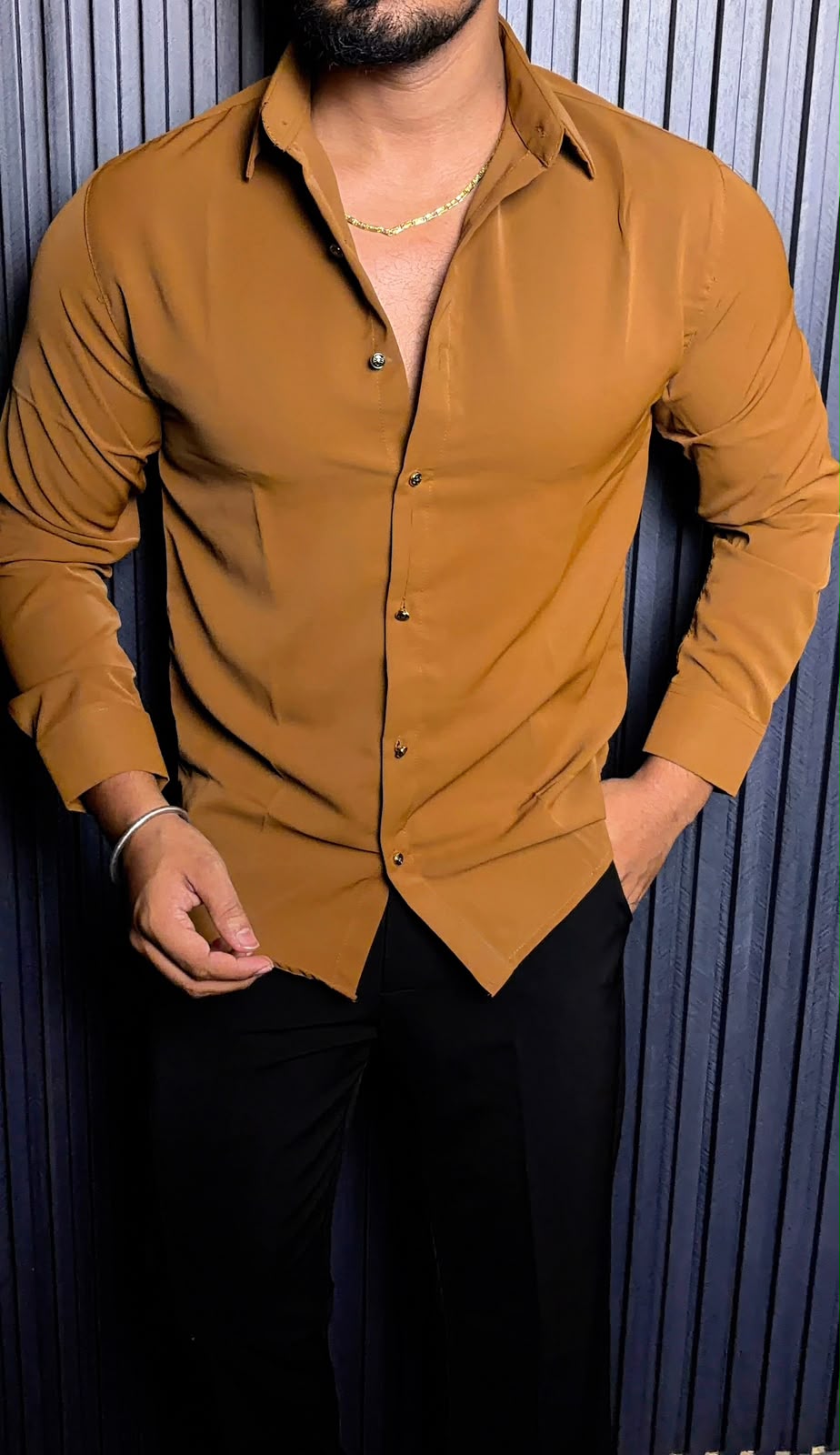 Japanese Premium Solid Shirt - Tan - Under Attack