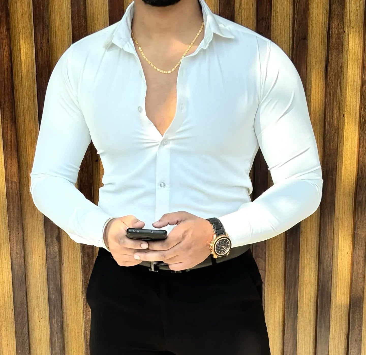 Japanese Premium Solid Shirt - White - Under Attack