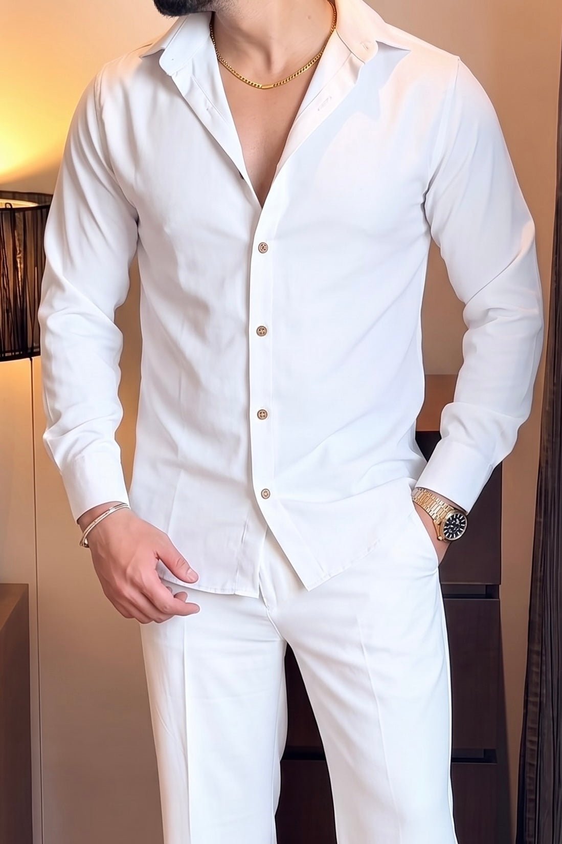Japanese Premium Solid Shirt - White - Under Attack