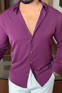 Japanese Premium Solid Shirt - Wine