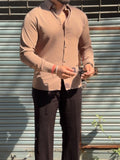 Japanese Shirt and Black Trouser Coord set - Light Brown - Under Attack