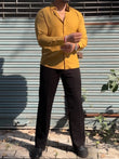 Japanese Shirt and Black Trouser Coord set - Mustard - Under Attack
