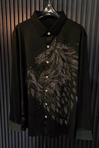 Knight Rider Jacquard Shirt - BLACK - Under Attack