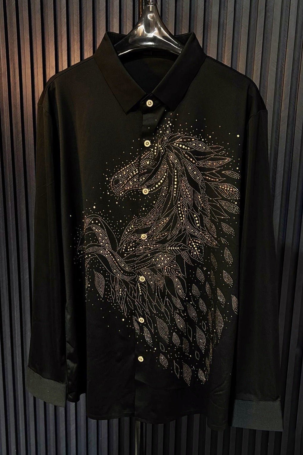 Knight Rider Jacquard Shirt - BLACK - Under Attack