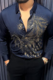 Knight Rider Jacquard Shirt - NAVY - Under Attack