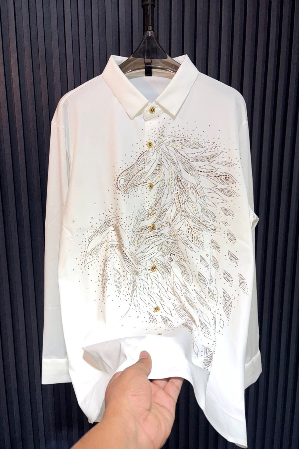 Knight Rider Jacquard Shirt - WHITE - Under Attack