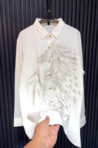 Knight Rider Jacquard Shirt - WHITE - Under Attack