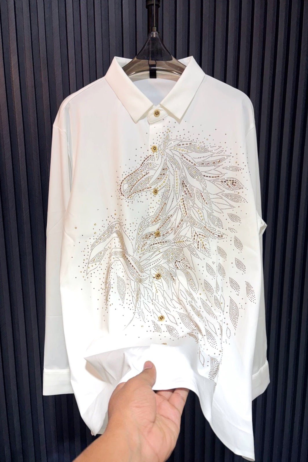Knight Rider Jacquard Shirt - WHITE - Under Attack