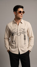 KOH SAMUI LINEN SHIRT - BEIGE - Under Attack