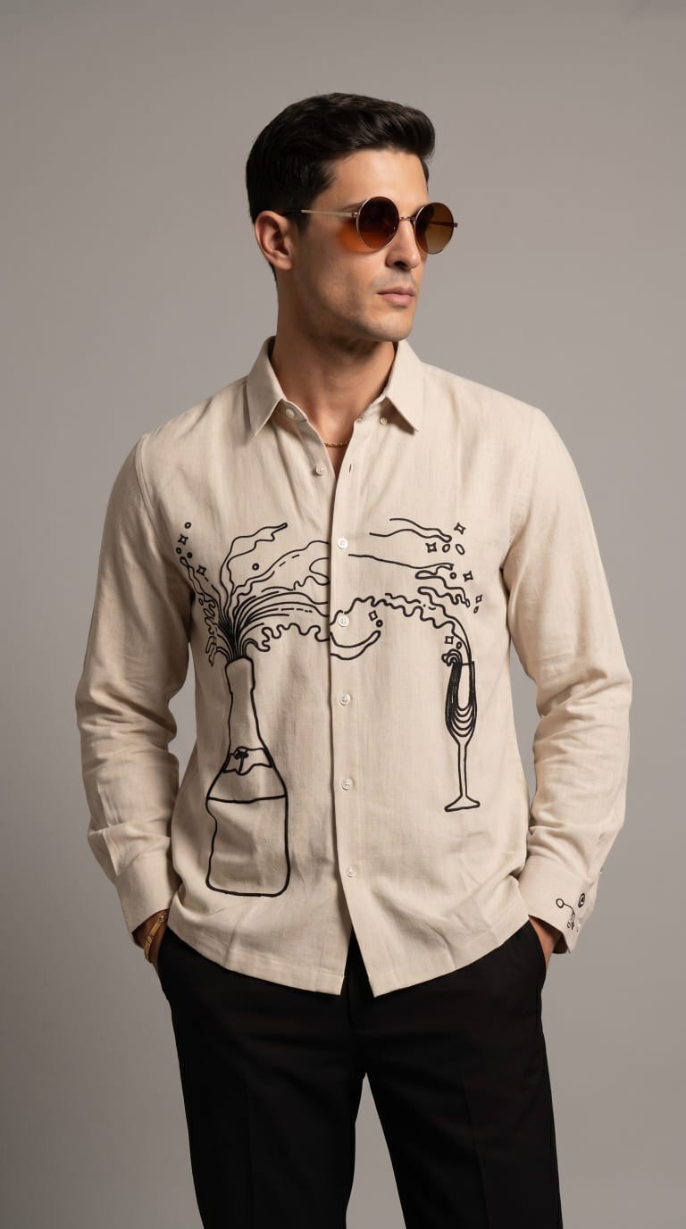 KOH SAMUI LINEN SHIRT - BEIGE - Under Attack