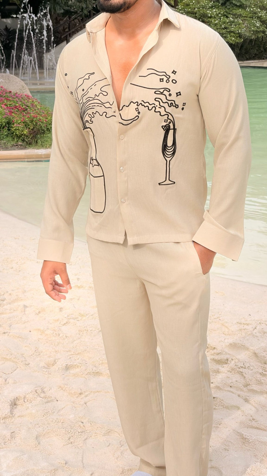 Koh Samui Linen Textured Coord set - PISTA - Under Attack