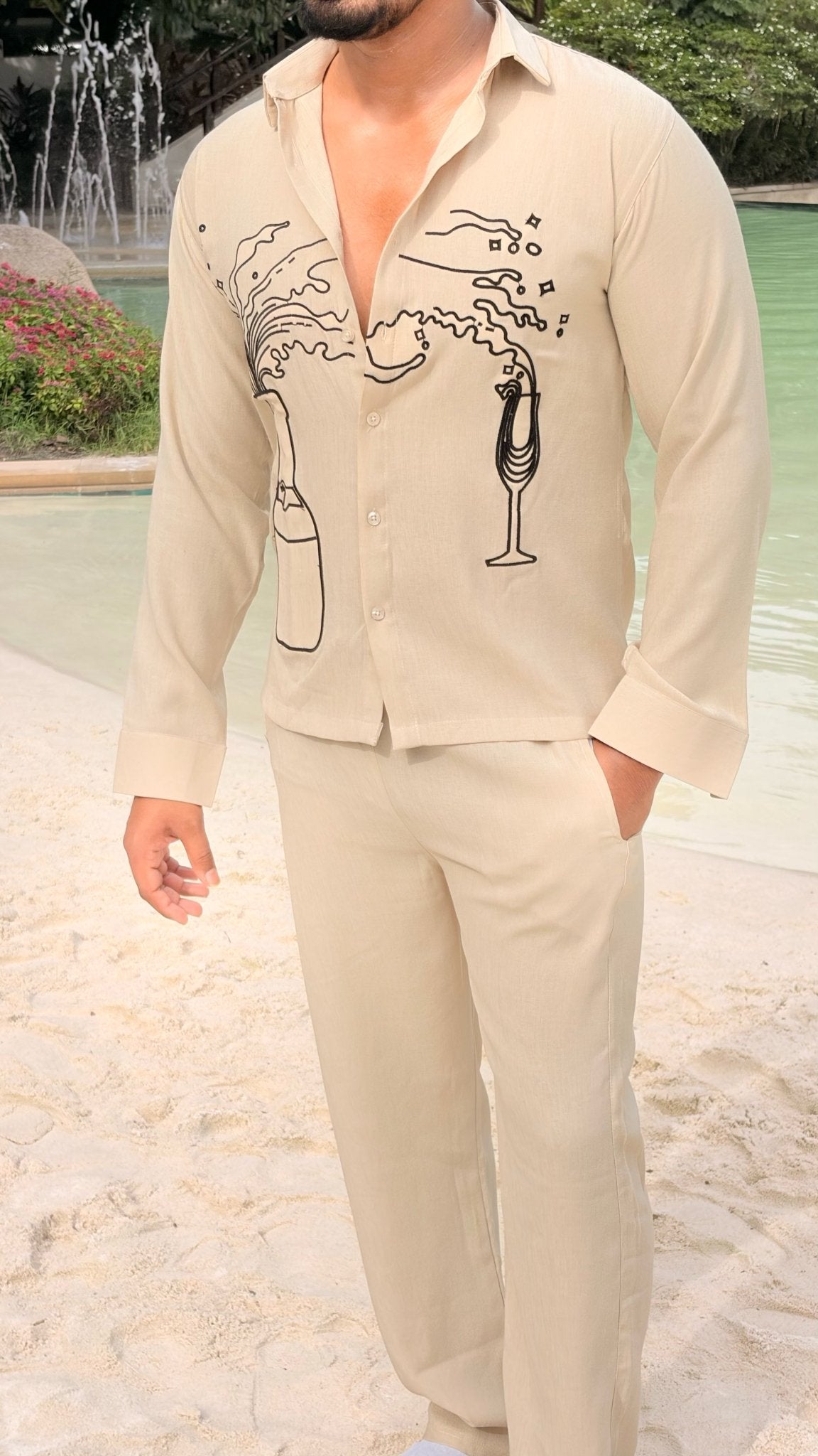 Koh Samui Linen Textured Coord set - PISTA - Under Attack