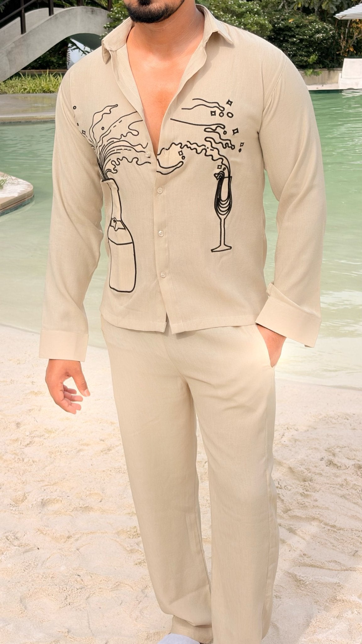 Koh Samui Linen Textured Coord set - PISTA - Under Attack
