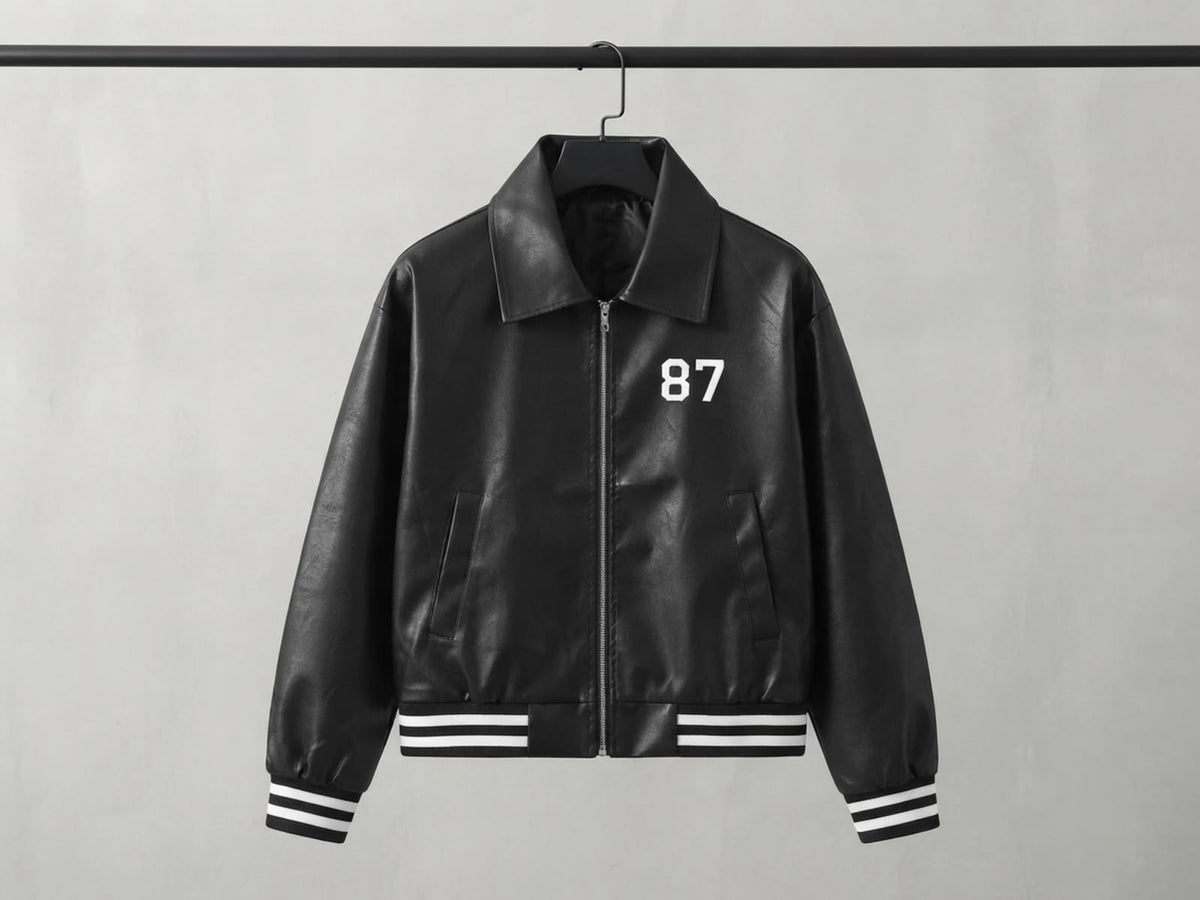 Legacy Retro Bomber Jacket - Black - Under Attack