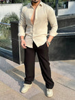 Linen Pants Relaxed Fit - Beige - Under Attack